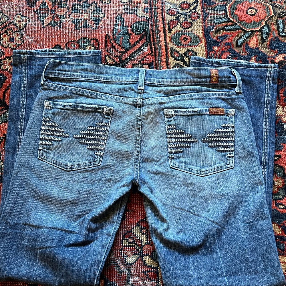 7 for all Mankind Colette jeans size 30 altered short made in USA